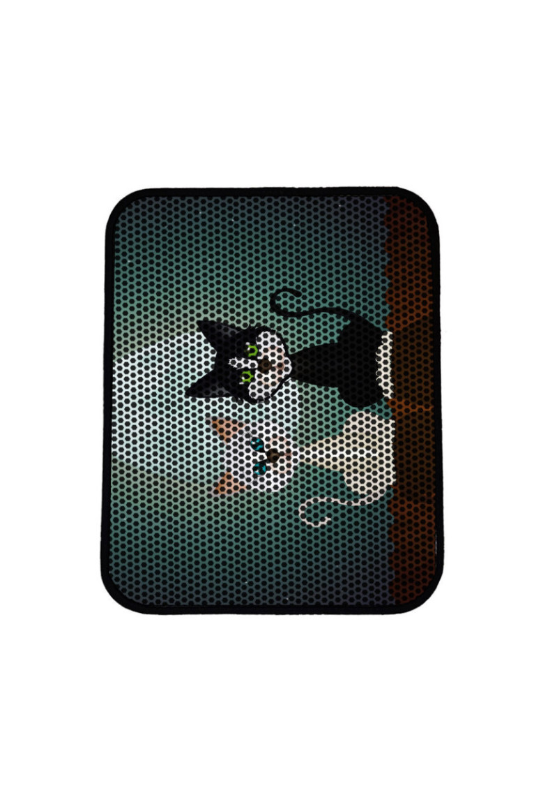 Tapis de litière pour chat - Multicolore