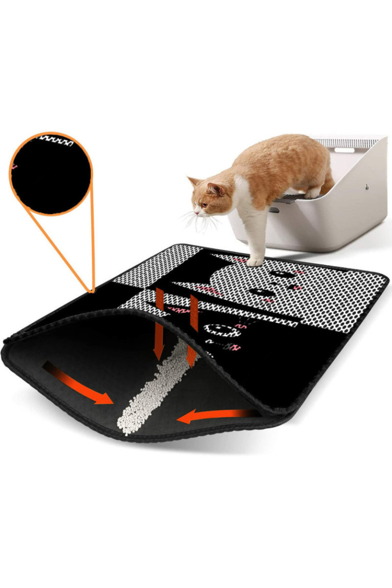 Tapis de litière pour chat - Multicolore