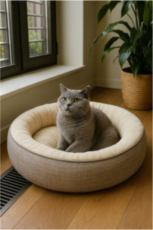 Lit pour animaux - Beige
