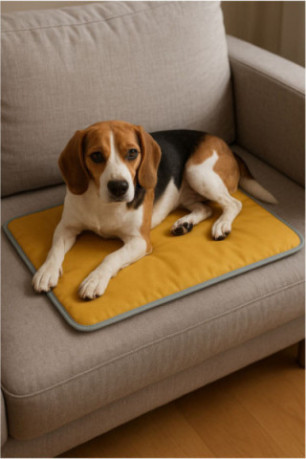 Lit pour animaux - Jaune