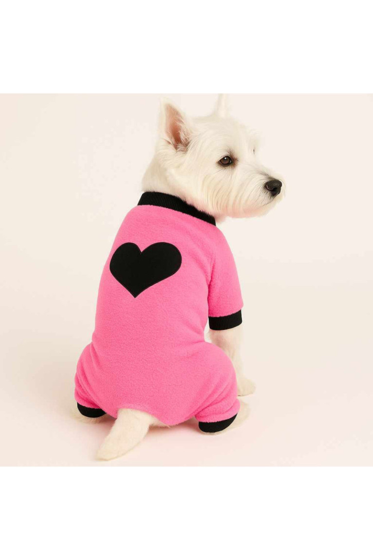 Combinaison pour chien - Rose Noir