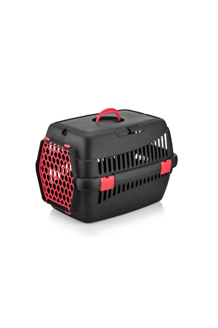 Boîte de transport pour animaux - Noir Rouge
