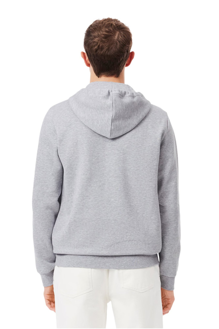 Sweat à capuche zippé manches longues Lacoste