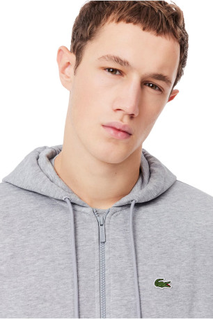 Sweat à capuche zippé manches longues Lacoste
