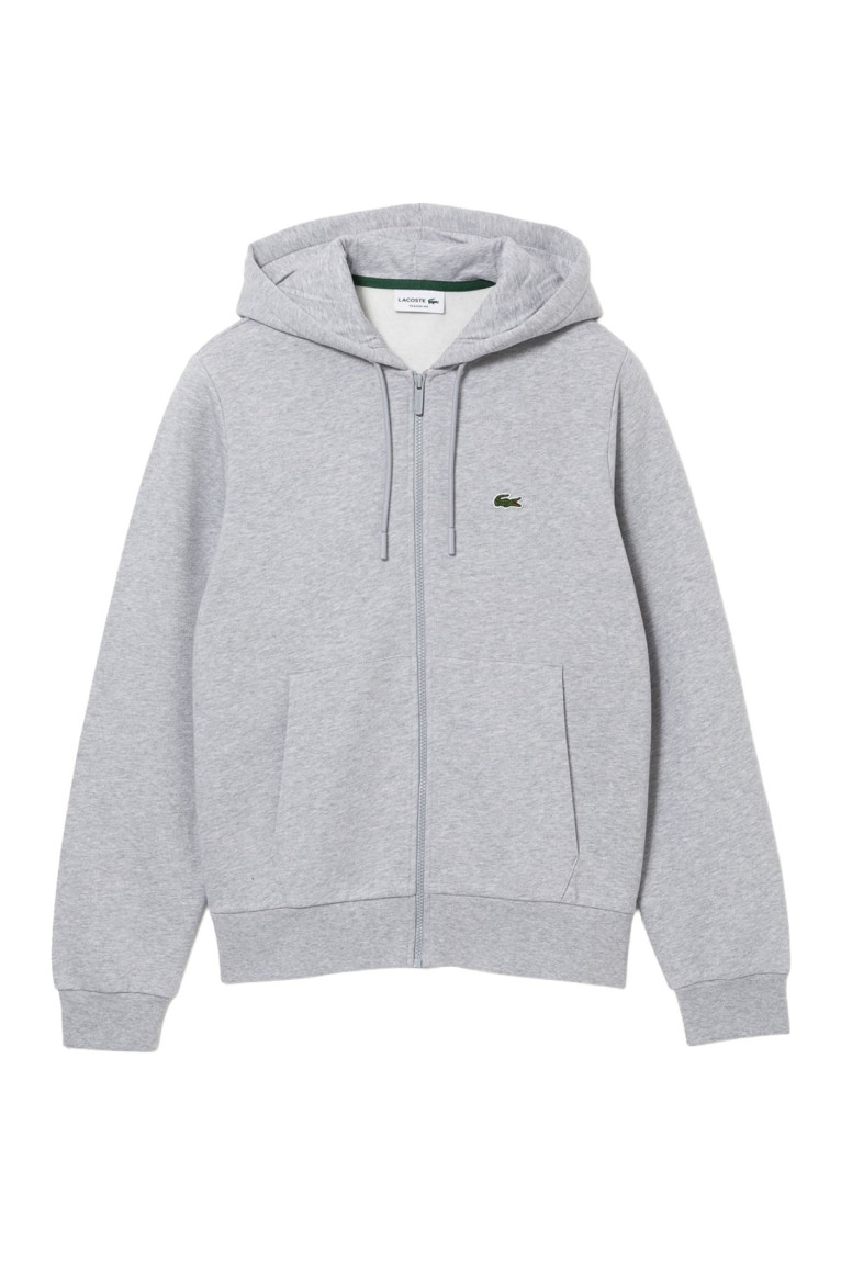 Sweat à capuche zippé manches longues Lacoste