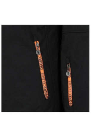 Softshell - DEGRE CELSIUS - Cimalon/Zi - Noir/Mandarine