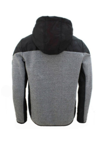 Polaire Bi Matiere - DEGRE CELSIUS - Cooper/Qi/O - Gris Chiné/Noir/Orange