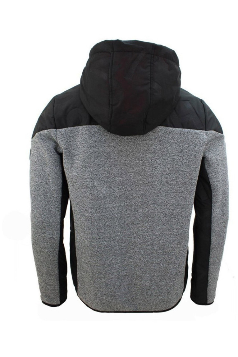 Polaire Bi Matiere - DEGRE CELSIUS - Cooper/Qi/O - Gris Chiné/Noir/Orange
