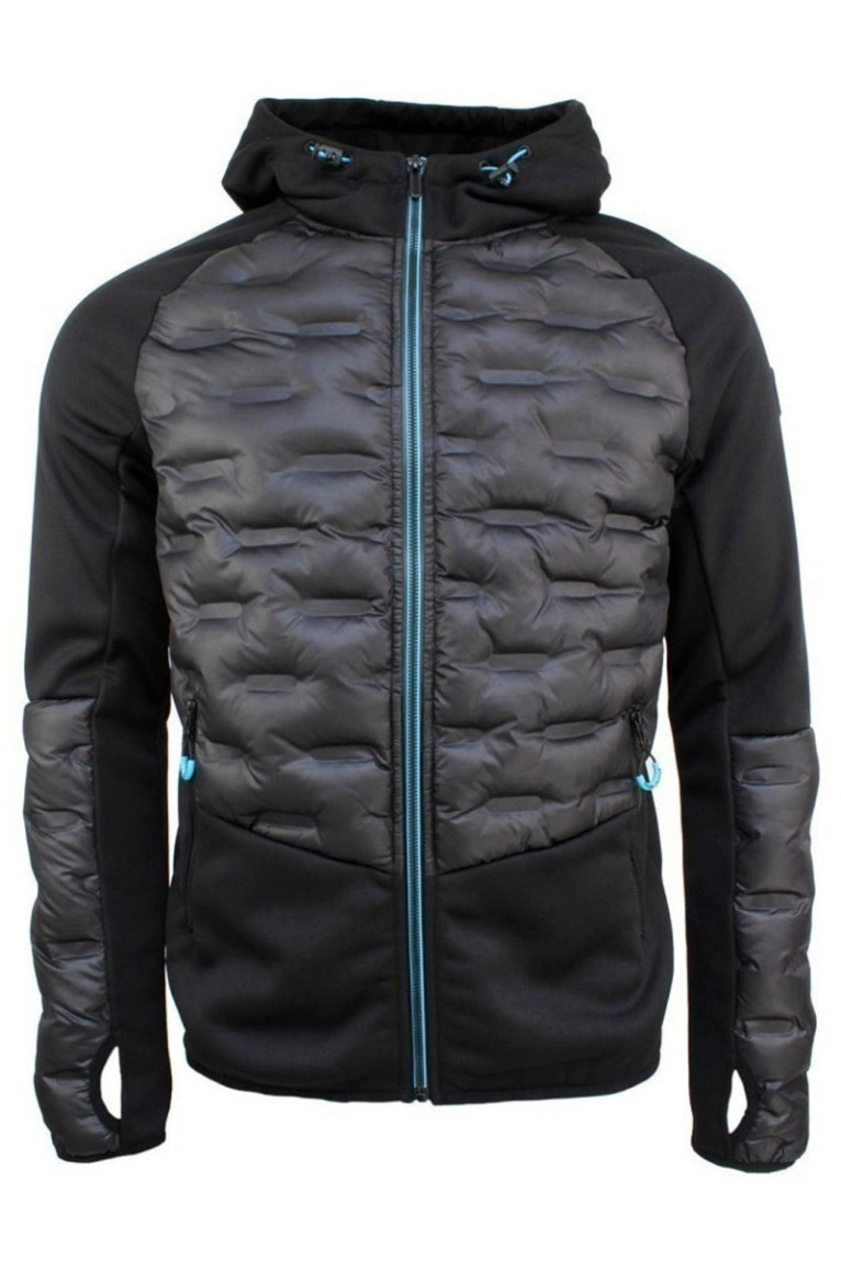 Polaire Bi Matiere - DEGRE CELSIUS - Clooney/Qi/B - Noir/Bleu Hawai