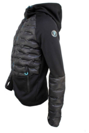 Polaire Bi Matiere - DEGRE CELSIUS - Clooney/Qi/B - Noir/Bleu Hawai