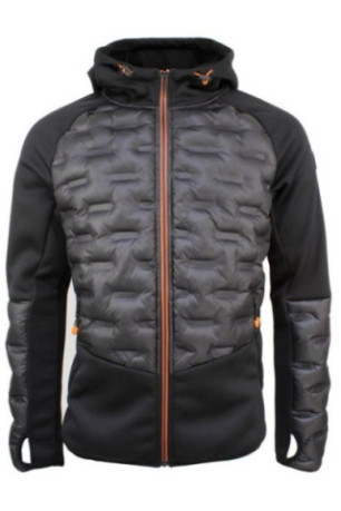 Polaire Bi Matiere - DEGRE CELSIUS - Clooney/Qi/O - Noir/Orange