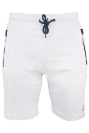 Short French Terry - VENT DU CAP - Caspien/Af - Blanc