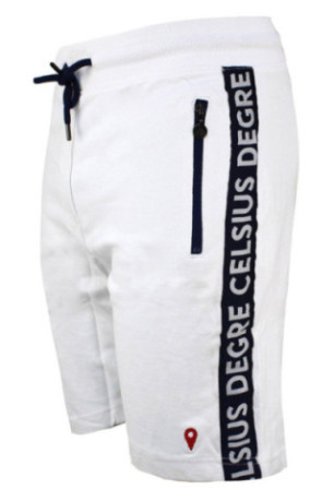 Short - DEGRE CELSIUS - Clay/Af - Blanc / Bleu Nuit