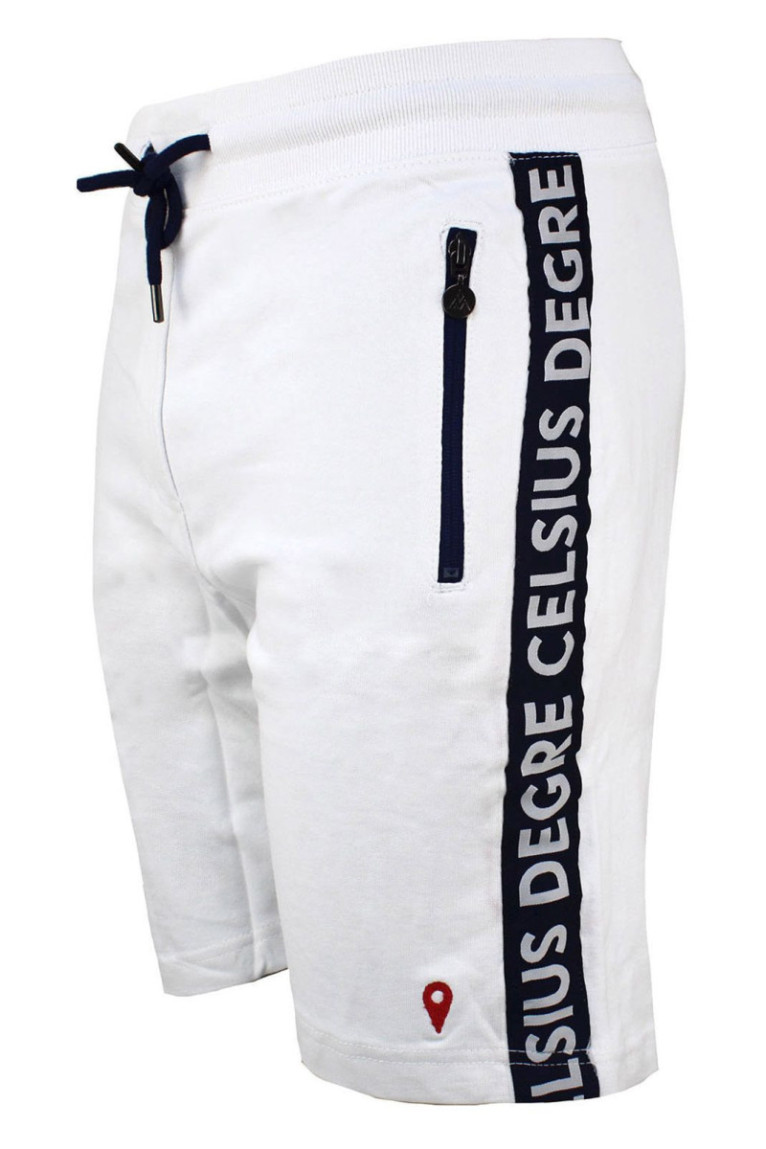 Short - DEGRE CELSIUS - Clay/Af - Blanc / Bleu Nuit