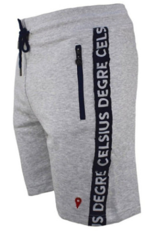Short French Terry - DEGRE CELSIUS - Clay/Af - Gris Chiné/Bleu Nuit