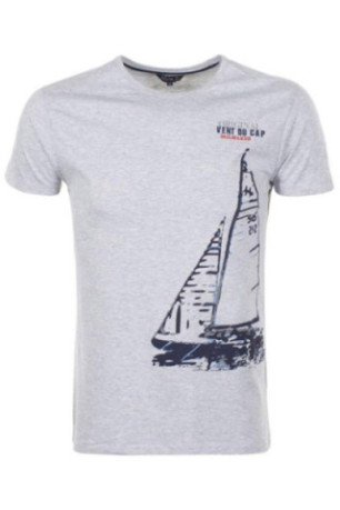 T-Shirt Mc - VENT DU CAP - Cadrio/Am - Gris Chine
