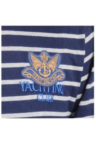 T-Shirt Ml - VENT DU CAP - Crivik/Pr - Marine/Gris