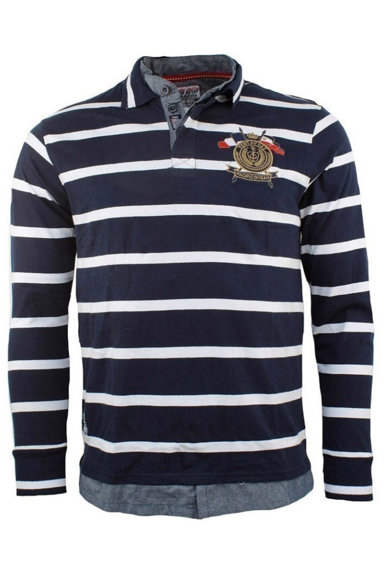 Polo Ml - VENT DU CAP - Craor/Df - Marine/Blanc