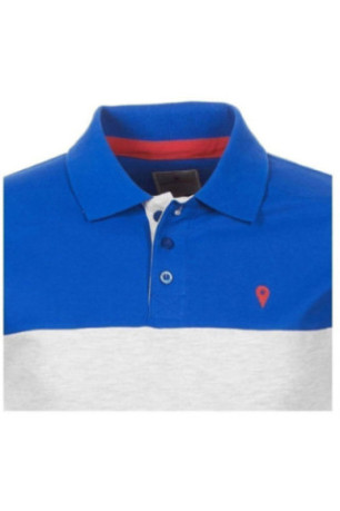 Polo Mc - DEGRE CELSIUS - Caloste/Pf - Bleu Fluo/Gris Clair