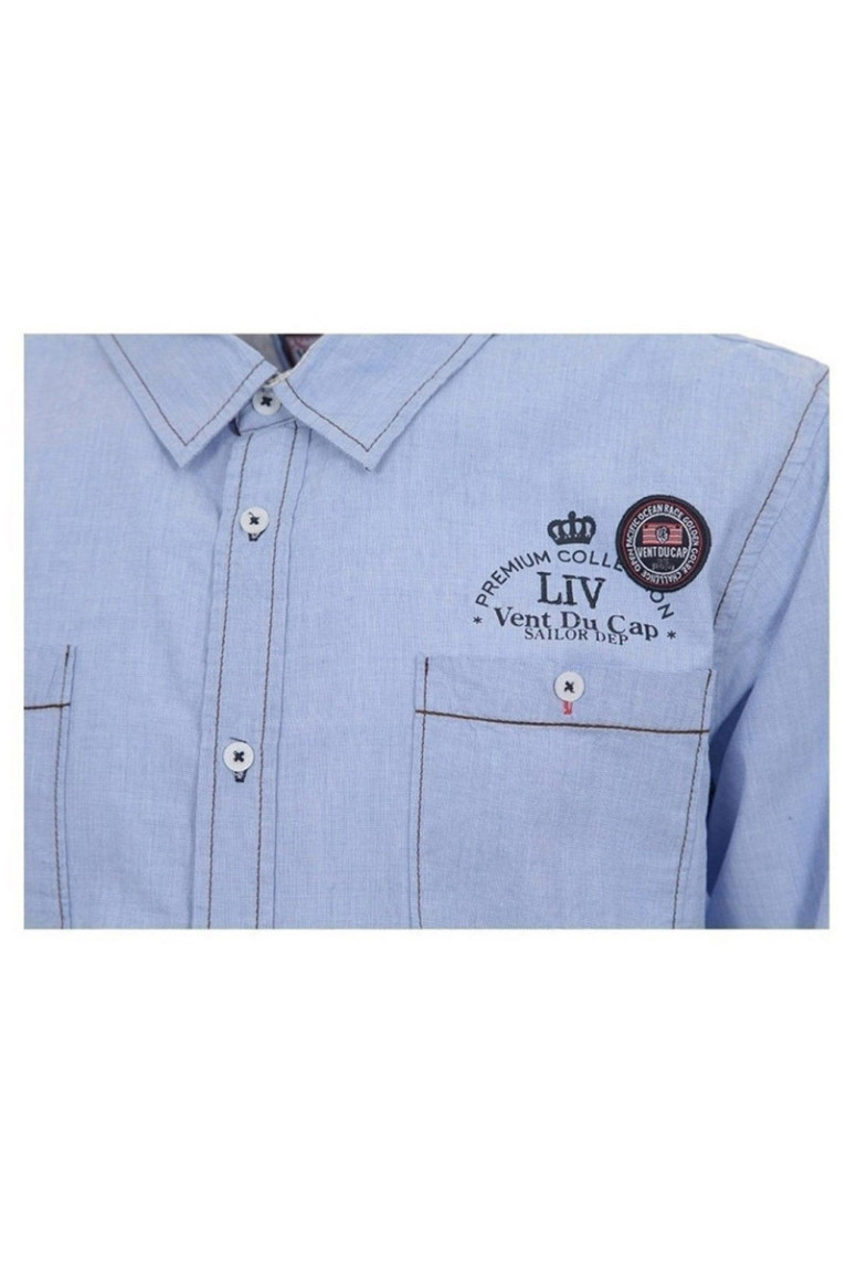 Chemise Ml - VENT DU CAP - Clouds/Do - Bleu Ciel