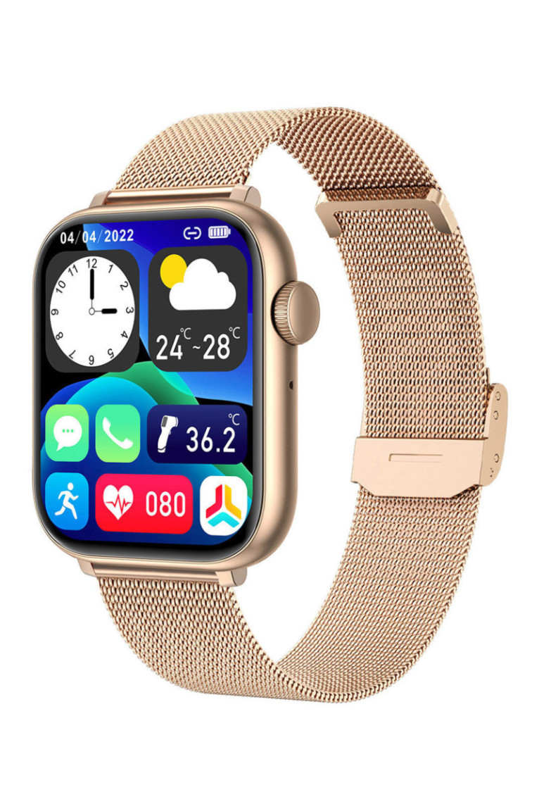 Montre connectée - Édition Gamma 2024 - avec bracelet milanais - Or