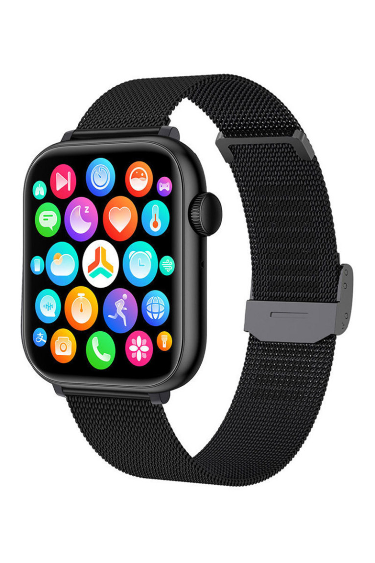 Montre connectée - Édition Gamma 2024 - avec bracelet milanais - Noir
