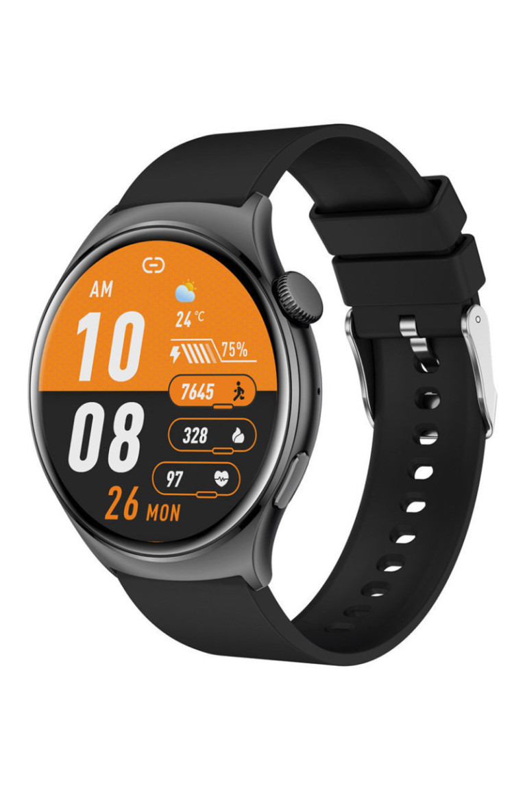 Montre connectée AMOLED - Édition Amnésia - (avec bracelet silicone) coleur Noir