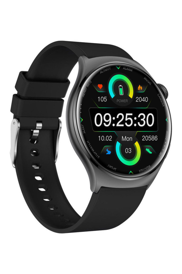 Montre connectée AMOLED - Édition Amnésia - (avec bracelet silicone) coleur Noir