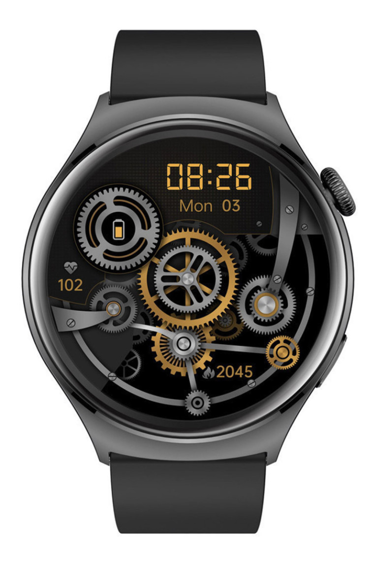 Montre connectée AMOLED - Édition Amnésia - (avec bracelet silicone) coleur Noir