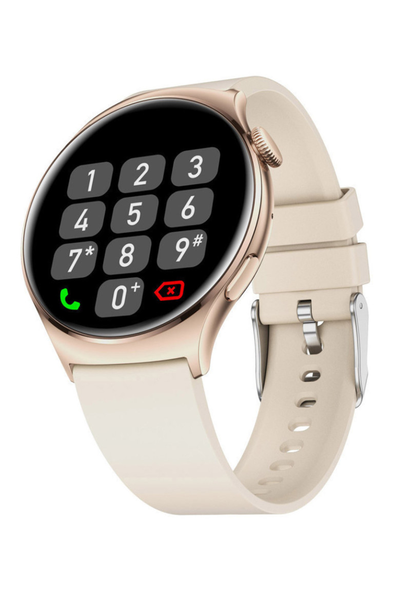 Montre connectée AMOLED - Édition Amnésia - (avec bracelet silicone) coleur Beige