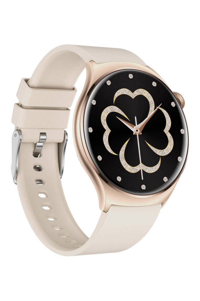 Montre connectée AMOLED - Édition Amnésia - (avec bracelet silicone) coleur Beige