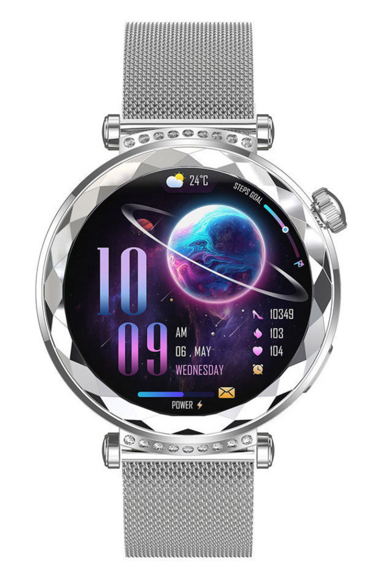 Montre connectée AMOLED- Edition Zénith Argent - Argent