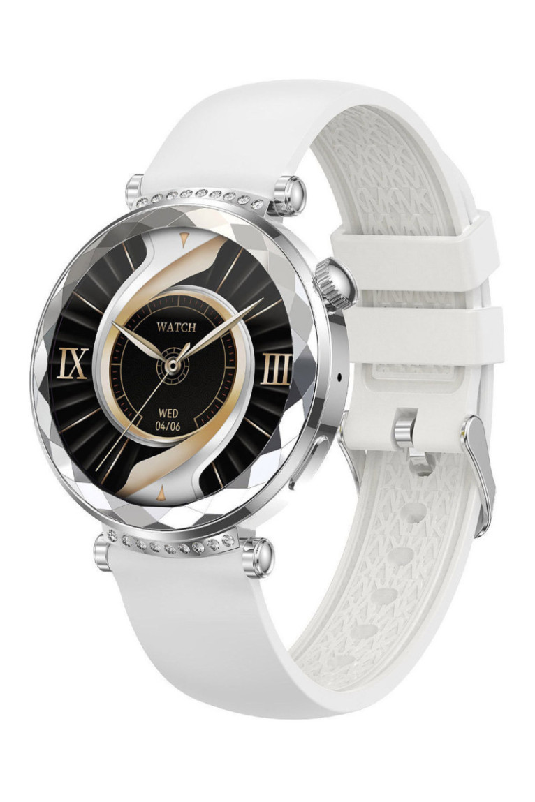 Montre connectée  AMOLED- Edition Zénith Argent - Blanc