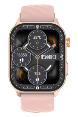 Montre connectée GPS - VIVA-PRO - Bracelet silicone - Rose