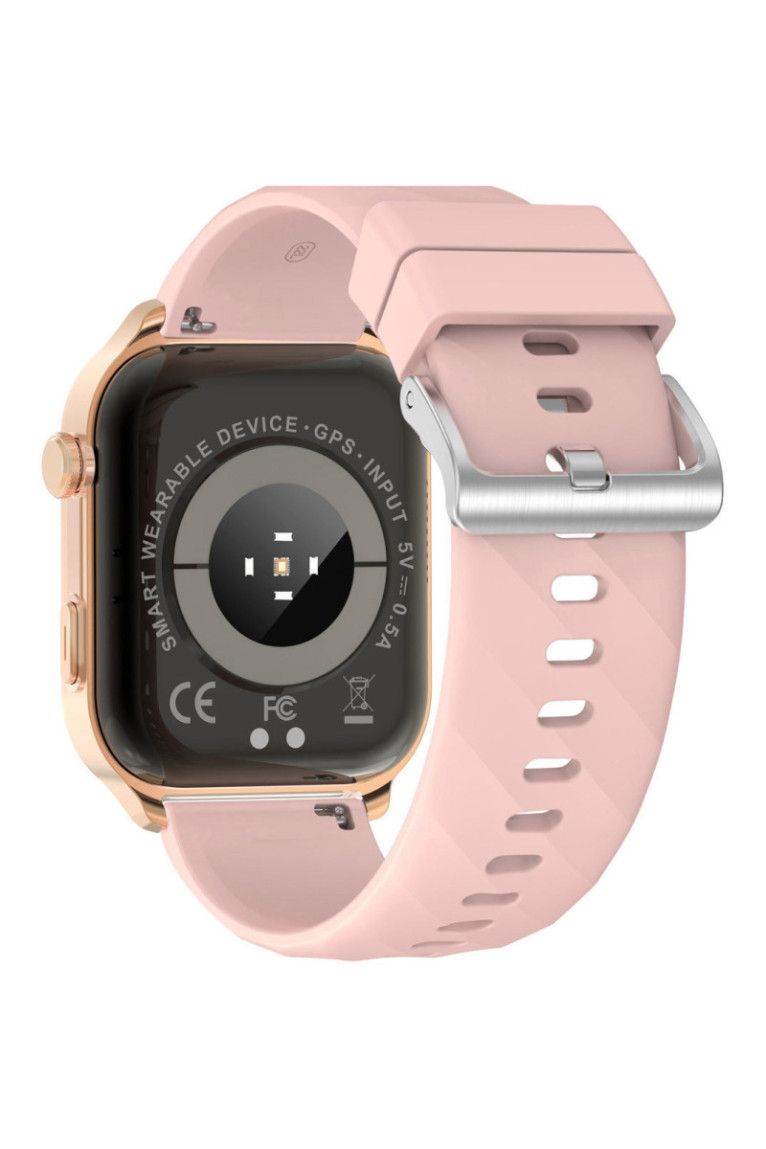 Montre connectée GPS - VIVA-PRO - Bracelet silicone - Rose