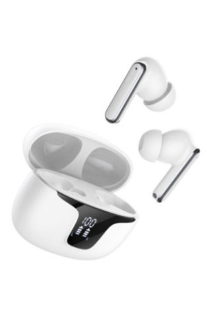 Ecouteurs sans fil (TWS) Bluetooth 5.3 affichage LED - Édition ECLIPSE - blanc