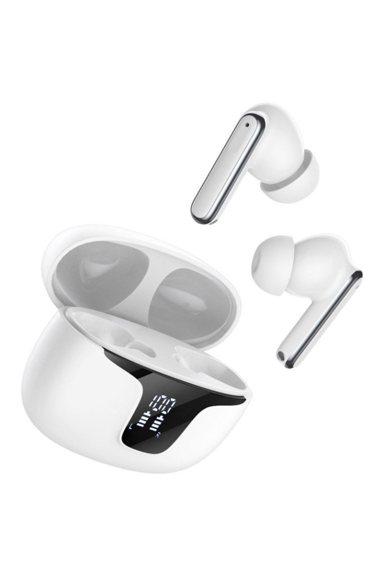 Ecouteurs sans fil (TWS) Bluetooth 5.3 affichage LED - Édition ECLIPSE - blanc