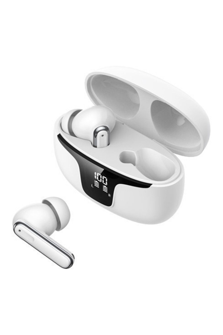 Ecouteurs sans fil (TWS) Bluetooth 5.3 affichage LED - Édition ECLIPSE - blanc