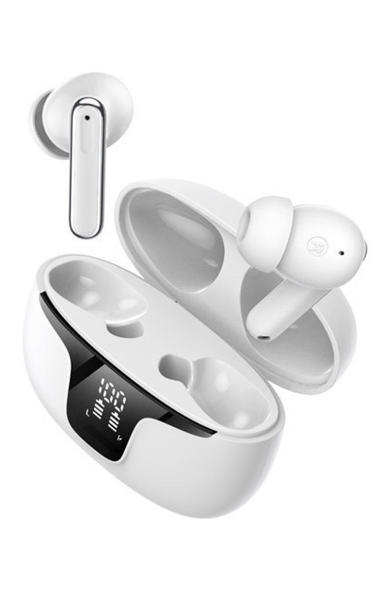 Ecouteurs sans fil (TWS) Bluetooth 5.3 affichage LED - Édition ECLIPSE - blanc