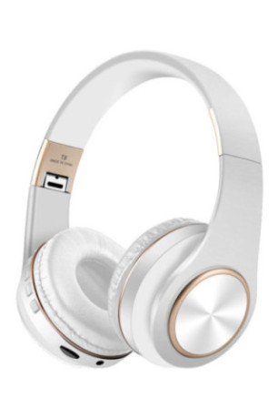 Casque stéréo Bluetooth V5.0 - Édition STUDIO - Blanc