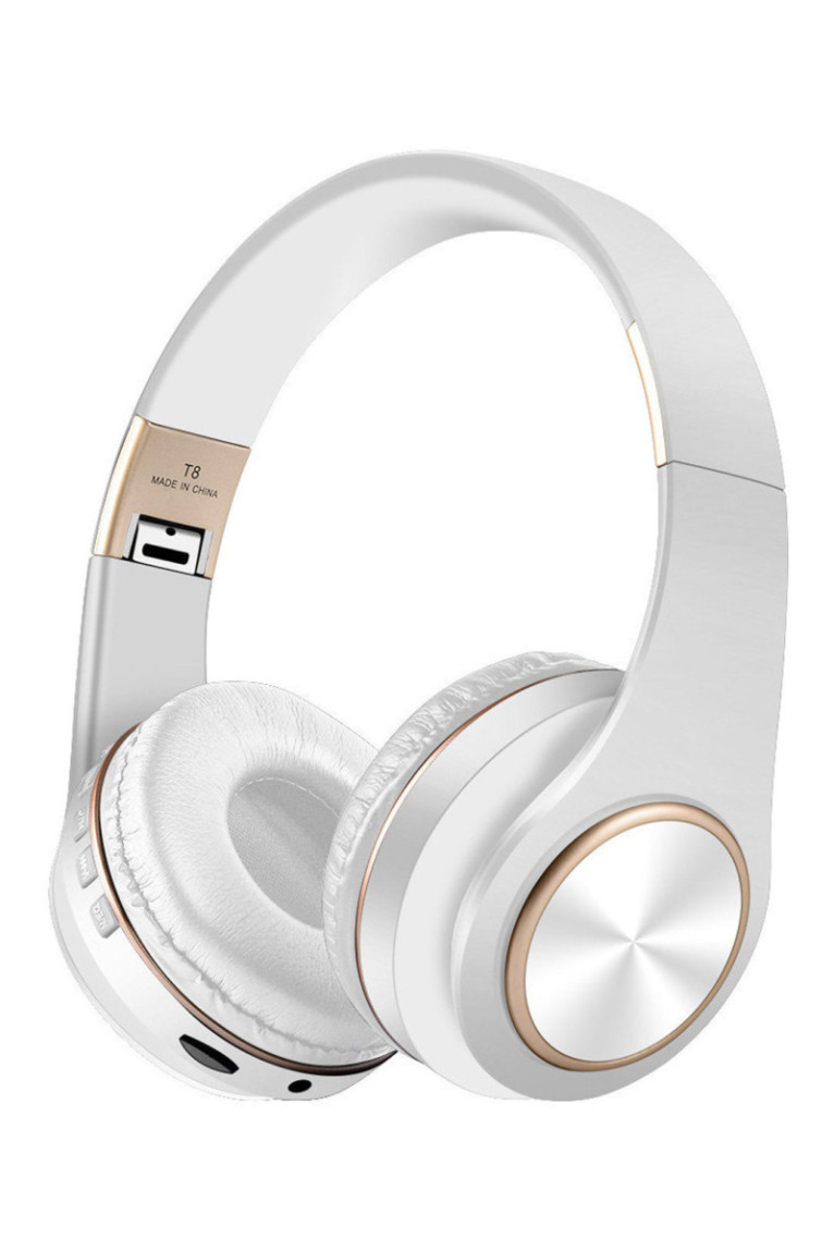Casque stéréo Bluetooth V5.0 - Édition STUDIO - Blanc