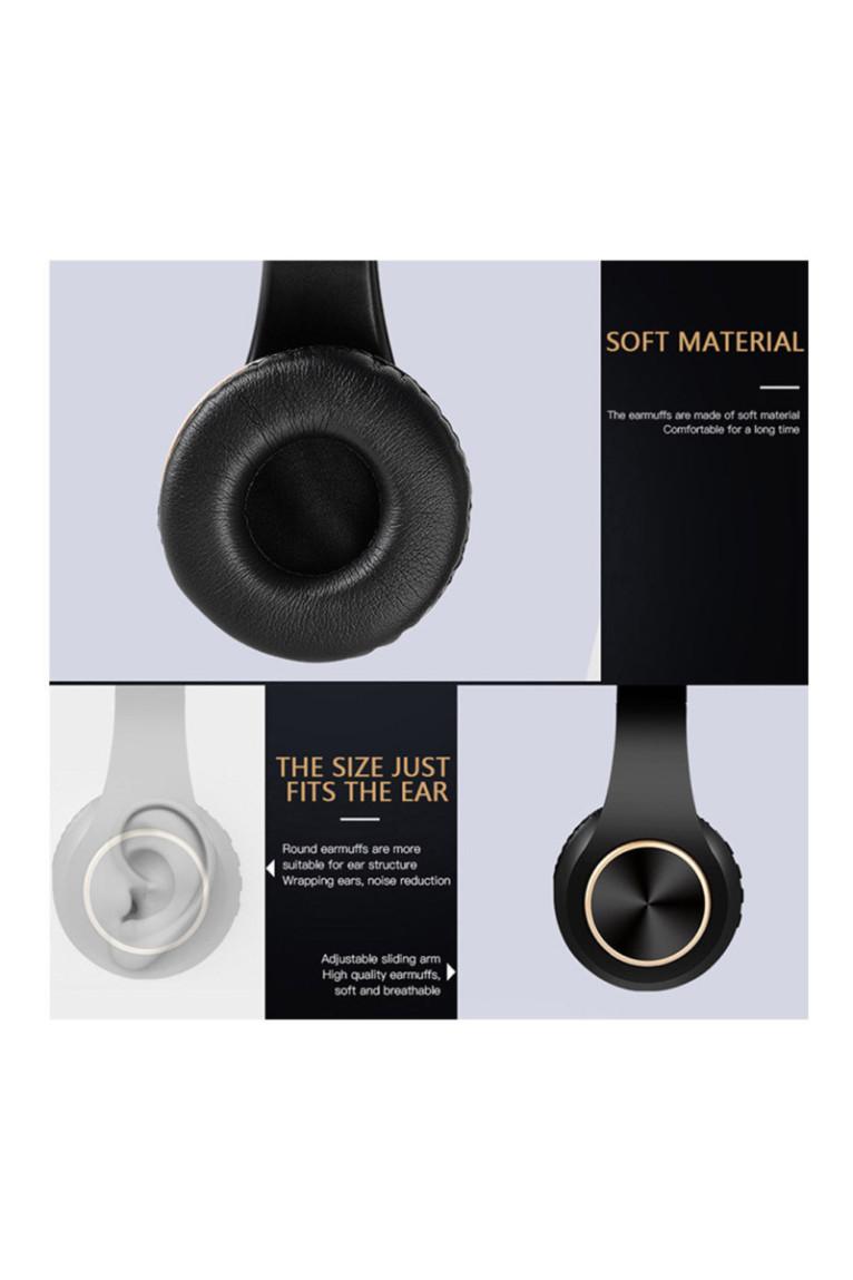 Casque stéréo Bluetooth V5.0 - Édition STUDIO - Blanc