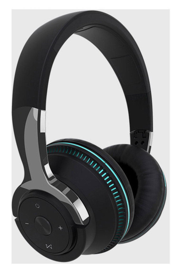 Casque Bluetooth 5.0 stéréo ergonomique - Édition Miami 2024 - Noir