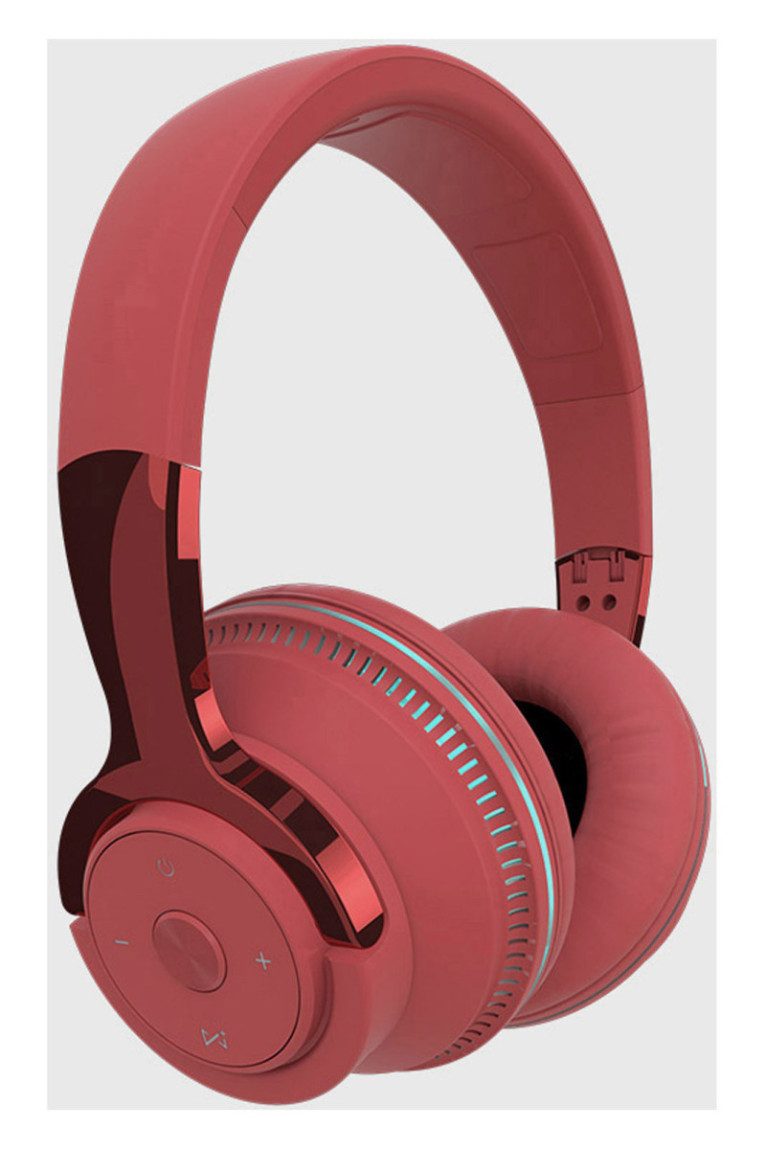 Casque Bluetooth 5.0 stéréo ergonomique - Édition Miami 2024 - Rouge