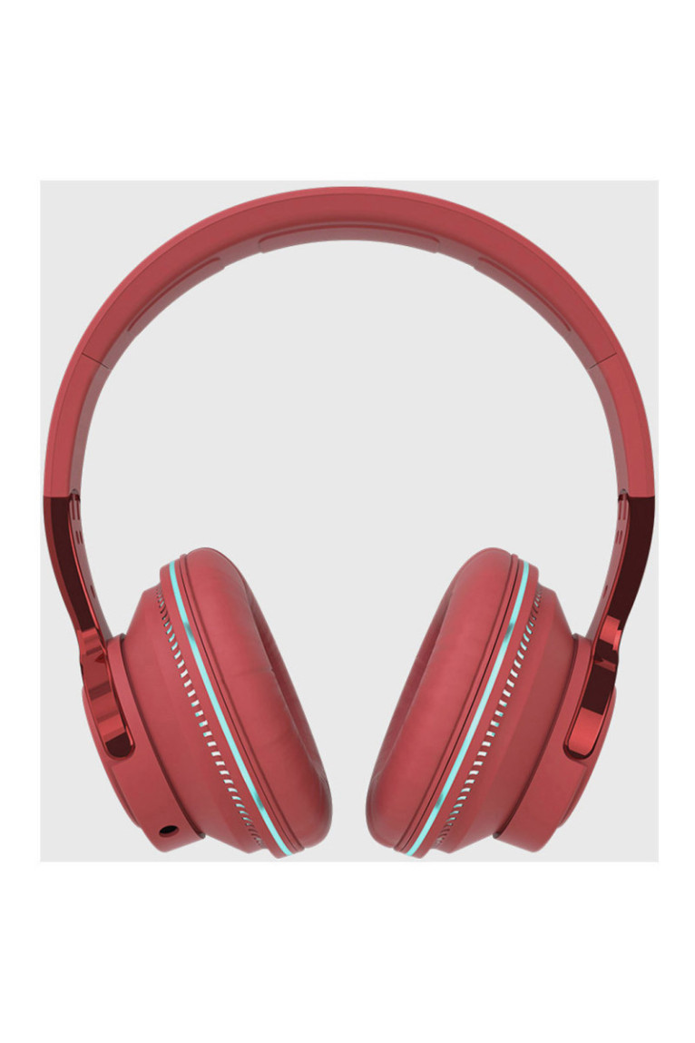 Casque Bluetooth 5.0 stéréo ergonomique - Édition Miami 2024 - Rouge