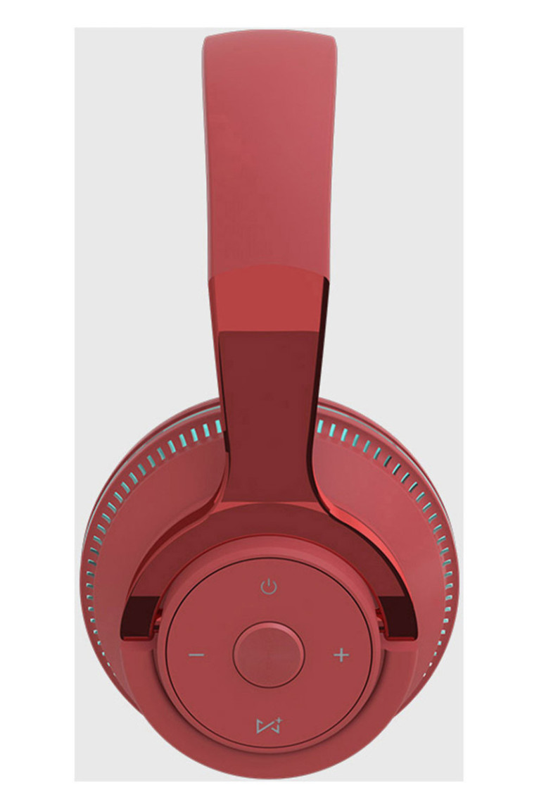 Casque Bluetooth 5.0 stéréo ergonomique - Édition Miami 2024 - Rouge