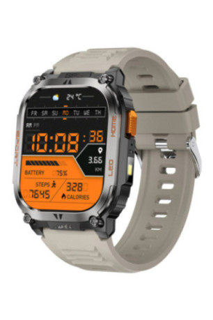 Montre connectée AMOLED NASA GPS - Édition Daytona - Gris