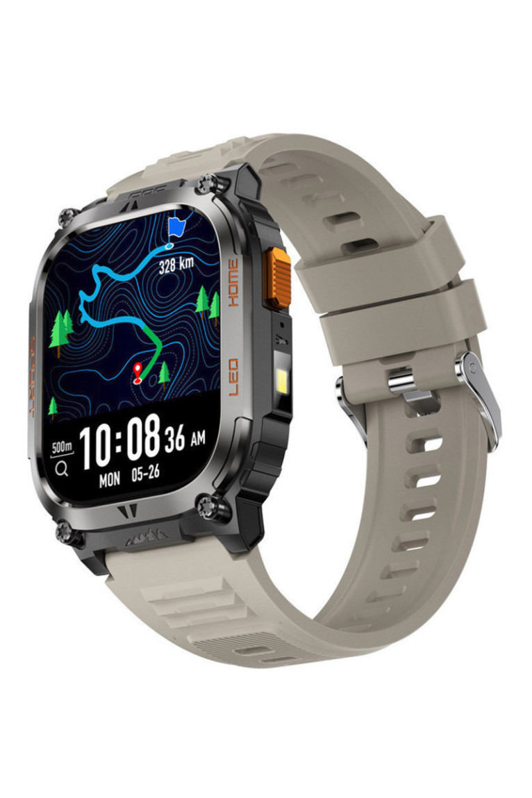 Montre connectée AMOLED NASA GPS - Édition Daytona - Gris