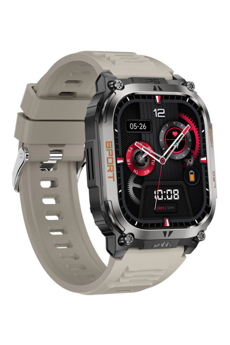 Montre connectée AMOLED NASA GPS - Édition Daytona - Gris