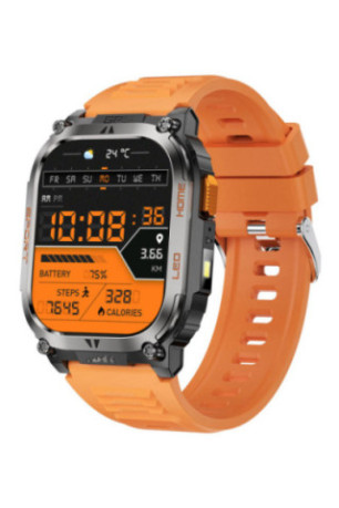 Montre connectée AMOLED NASA GPS - Édition Daytona - Orange